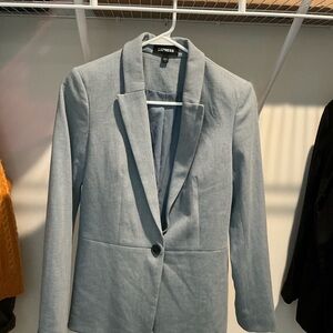 Express Women's Light Gray Blazer